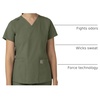 image:imageCarhartt Scrubs for Women Force Essentials VNeck Tops with 5 PocketsOlive