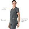 image:imageCarhartt Scrubs for Women Force Essentials VNeck Tops with 5 PocketsPewter