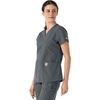 image:imageCarhartt Scrubs for Women Force Essentials VNeck Tops with 5 PocketsPewter