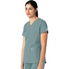 image:imageCarhartt Scrubs for Women Force Essentials VNeck Tops with 5 PocketsSummer Blue