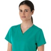 image:imageCarhartt Scrubs for Women Force Essentials VNeck Tops with 5 PocketsTeal Blue