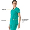 image:imageCarhartt Scrubs for Women Force Essentials VNeck Tops with 5 PocketsTeal Blue