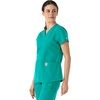image:imageCarhartt Scrubs for Women Force Essentials VNeck Tops with 5 PocketsTeal Blue