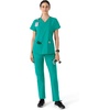 image:imageCarhartt Scrubs for Women Force Essentials VNeck Tops with 5 PocketsTeal Blue
