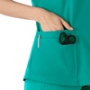image:imageCarhartt Scrubs for Women Force Essentials VNeck Tops with 5 PocketsTeal Blue