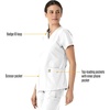 image:imageCarhartt Scrubs for Women Force Essentials VNeck Tops with 5 PocketsWhite