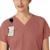 image:imageCarhartt Scrubs for Women Force Essentials VNeck Tops with 5 PocketsWildrose