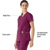 image:imageCarhartt Scrubs for Women Force Essentials VNeck Tops with 5 PocketsWine