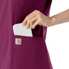 image:imageCarhartt Scrubs for Women Force Essentials VNeck Tops with 5 PocketsWine