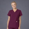 image:imageCarhartt Scrubs for Women Force Essentials VNeck Tops with 5 PocketsWine