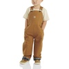 image:imageCarhartt Unisex Baby Bib Overall  Soft Cotton  Lined Bib Overall With Adjustable Shoulder Strap  Easy ChangesCarhartt Brown