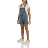 image:imageCarhartt Unisex Baby Canvas Shortall  Soft Cotton  Built To Move With Rugged Flex Stretch Technology  Playtime ReadyMedium Wash Denim