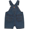 image:imageCarhartt Unisex Baby Canvas Shortall  Soft Cotton  Built To Move With Rugged Flex Stretch Technology  Playtime ReadyMedium Wash Denim Loose Fit