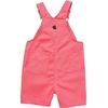 image:imageCarhartt Unisex Baby Loose Fit Overall Shorts Canvas ShortallsPink Lemonade