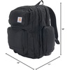 image:imageCarhartt Utility 35L TripleCompartment Backpack Carhartt Brown  Durable Pack with Laptop Sleeve and Duravax Abrasion Resistant BaseBlack