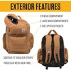 image:imageCarhartt Utility 35L TripleCompartment Backpack Carhartt Brown  Durable Pack with Laptop Sleeve and Duravax Abrasion Resistant BaseCarhartt Brown