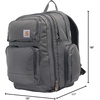image:imageCarhartt Utility 35L TripleCompartment Backpack Carhartt Brown  Durable Pack with Laptop Sleeve and Duravax Abrasion Resistant BaseGravel