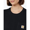 image:imageCarhartt Womens 103244 Womens WK126 Workwear Pocket Long Sleeve TShirtBlack