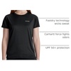 image:imageCarhartt Womens 106830 Womens Force Sun Defender Relaxed Fit ShortBlack