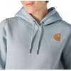 image:imageCarhartt Womens Iconic Clarksburg Logo SweatshirtBlue Cove Heather