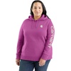 image:imageCarhartt Womens Iconic Clarksburg Logo SweatshirtCherry Bloom