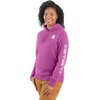 image:imageCarhartt Womens Iconic Clarksburg Logo SweatshirtCherry Bloom