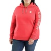 image:imageCarhartt Womens Iconic Clarksburg Logo SweatshirtCoral Glow