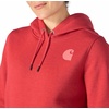 image:imageCarhartt Womens Iconic Clarksburg Logo SweatshirtDeep Fire Coral Heather