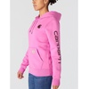image:imageCarhartt Womens Iconic Clarksburg Logo SweatshirtElectric Fuchsia