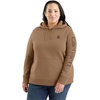 image:imageCarhartt Womens Iconic Clarksburg Logo SweatshirtFlaxseed