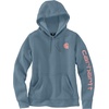 image:imageCarhartt Womens Iconic Clarksburg Logo SweatshirtThundercloud Heather
