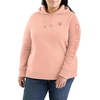image:imageCarhartt Womens Iconic Clarksburg Logo SweatshirtTropical Peach