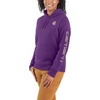 image:imageCarhartt Womens Iconic Clarksburg Logo SweatshirtTrue Purple