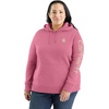 image:imageCarhartt Womens Iconic Clarksburg Logo SweatshirtWoodrose