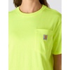 image:imageCarhartt Womens Iconic WK87 Pocket TShirtBrite Lime