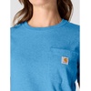 image:imageCarhartt Womens Iconic WK87 Pocket TShirtTranquil Blue Heather