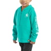 image:imageCarhartt girls Longsleeve Halfzip Hooded SweatshirtCeramic Teal Heather