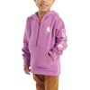 image:imageCarhartt girls Longsleeve Halfzip Hooded SweatshirtIris Orchid Purple Heather