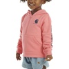 image:imageCarhartt girls Longsleeve Halfzip Hooded SweatshirtPink Lemonade