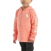 image:imageCarhartt girls Longsleeve Halfzip Hooded SweatshirtShell Pink Heather