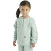 image:imageCarhartt girls Longsleeve Halfzip Hooded SweatshirtSurf Spray Green