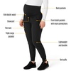 image:imageForce Essentials Womens Maternity Jogger Scrub PantBlack