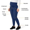 image:imageForce Essentials Womens Maternity Jogger Scrub PantNavy