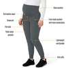 image:imageForce Essentials Womens Maternity Jogger Scrub PantPewter