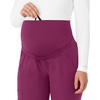 image:imageForce Essentials Womens Maternity Jogger Scrub PantWine