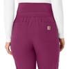 image:imageForce Essentials Womens Maternity Jogger Scrub PantWine