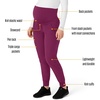 image:imageForce Essentials Womens Maternity Jogger Scrub PantWine