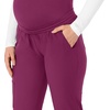 image:imageForce Essentials Womens Maternity Jogger Scrub PantWine