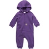 image:imageCarhartt Baby Girls Coverall  Polyester Fleece  75Ounce 58 Cotton42 Polyester Fleece  Playtime ReadyPlum Jam