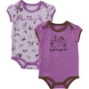 image:imageCarhartt Baby Girls Shortsleeve Pocket BodysuitPink Farm Print